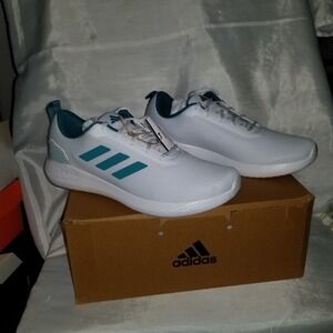 Adidas Impulse Syn 3.0 Sneakers Mens 9.5 White Teal Excellent Running Shoes